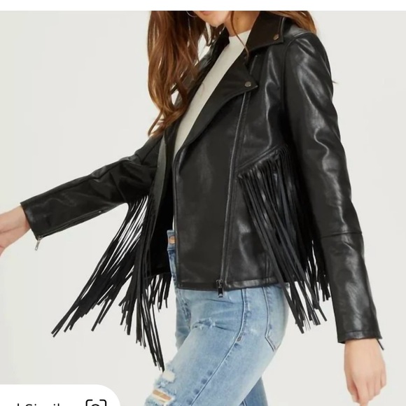 NWT Dear John Talin Fringed Jacket - Picture 2 of 6